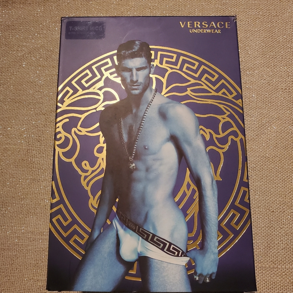 Versace undershirt 2 pack white/black